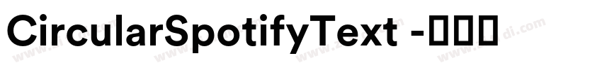 CircularSpotifyText 字体转换